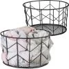 Relaxdays 2x Corbeille Fil De Fer, Panier Métal, Pot Rangement Vêtement Accessoires, Cosmétiques, ∅ 21,5 Cm, Noir 2 Relaxdays 2x Corbeille Fil De Fer, Panier Métal, Pot Rangement Vêtement Accessoires, Cosmétiques, ∅ 21,5 Cm, Noir -Petit rangement Soldes Magasin 18408161 1