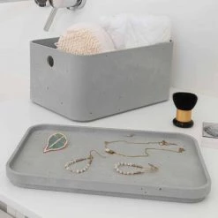 Curver Boîtes De Rangement Beton Avec Couvercle 3 Pcs M Gris Clair - Gris -Petit rangement Soldes Magasin 18548244 3