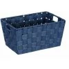 WENKO Panier salle de bain Adria, Rangement Salle De Bain S, Polypropylène, 30x20x15 Cm, bleu Foncé -Petit rangement Soldes Magasin 18939197 1