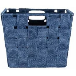 WENKO Panier salle de bain Adria, Rangement Salle De Bain S, Polypropylène, 30x20x15 Cm, bleu Foncé -Petit rangement Soldes Magasin 18939197 4
