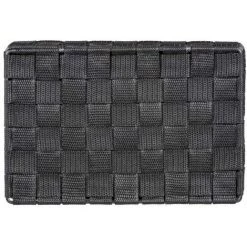 WENKO Organiseur Salle De Bain 4 Compartiments Adria, Petit Panier Rangement Salle De Bain Avec Couvercle, Polypropylène, 26x17x7.5 Cm, Anthracite -Petit rangement Soldes Magasin 18939826 4