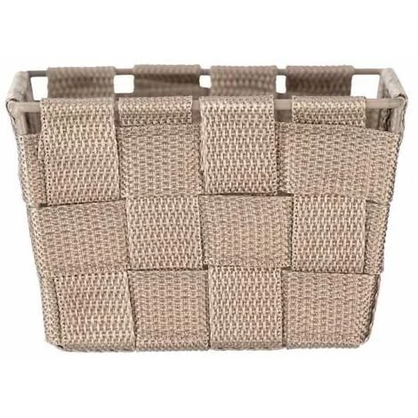 WENKO® WENKO Petit Panier Salle De Bain Adria Mini, Rangement Salle De Bain, Polypropylène, 14x9x14 Cm, Sable 3 WENKO® WENKO Petit Panier Salle De Bain Adria Mini, Rangement Salle De Bain, Polypropylène, 14x9x14 Cm, Sable