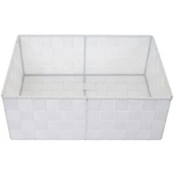 Set De 4 Paniers De Rangement HHG-260 ~ Blanc 10 Set De 4 Paniers De Rangement HHG-260 ~ Blanc -Petit rangement Soldes Magasin 18940816 4