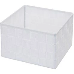 4x Panier De Rangement HHG-258, 12x19x19cm ~ Blanc -Petit rangement Soldes Magasin 18940829 3