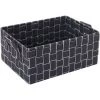 Panier De Rangement HHG-256, 12x28x20cm ~ Gris Foncé -Petit rangement Soldes Magasin 18940861 1