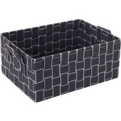Panier De Rangement HHG-254, 14x31x23cm ~ Gris Foncé 9 Panier De Rangement HHG-254, 14x31x23cm ~ Gris Foncé -Petit rangement Soldes Magasin 18940885 3