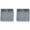WENKO Organiseur Tiroir Cuisine Avec Rangement Amovible Adria L, Boite Rangement Salle De Bain, Lot De 2, Plastique, 26x9x26 Cm, Gris -Petit rangement Soldes Magasin 18940903 1