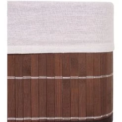 2x Boîte De Rangement HHG-222, Bambou ~ Brun -Petit rangement Soldes Magasin 18941002 5