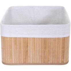 Boîte De Rangement HHG-222, Bambou ~ Nature 10 Boîte De Rangement HHG-222, Bambou ~ Nature -Petit rangement Soldes Magasin 18941009 4