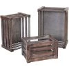 Set De 3 Paniers En Bois HHG-804 ~ Brun Shabby 2 Set De 3 Paniers En Bois HHG-804 ~ Brun Shabby -Petit rangement Soldes Magasin 18944523 1