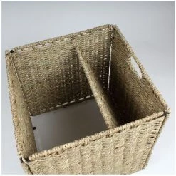 CASAME Cube De Rangement Pliable En Jonc De Mer 32 X 32 X 32 Cm - Casâme - Bois Clair -Petit rangement Soldes Magasin 19292116 5