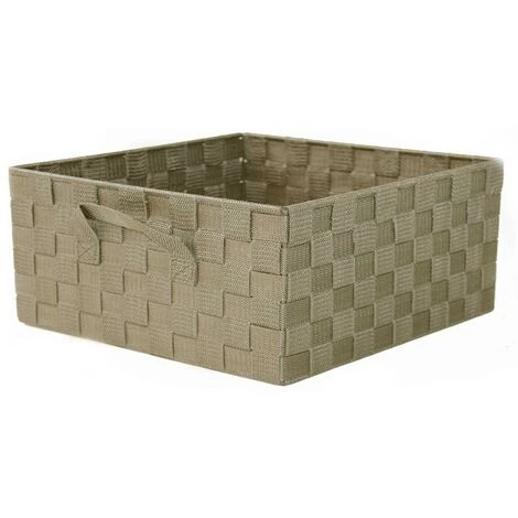 CASAME Panier Sangle 2 Poignées Coloris Taupe Grand Modèle - Casâme - Taupe 3 CASAME Panier Sangle 2 Poignées Coloris Taupe Grand Modèle - Casâme - Taupe