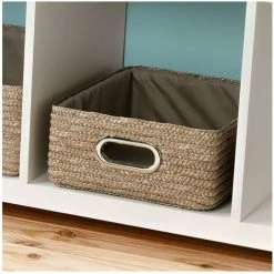 CASAME Tiroir En Paille Tressé Taupe - 33x28x13cm - Casâme - Taupe -Petit rangement Soldes Magasin 19292975 2