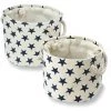 CASAME Lot De 2 Paniers En Toile Motif Constellation - Casâme - Blanc
