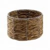 CASAME Panier En Jacinthe D'eau Rond Armature Métal - 26 X 17 Cm - Casâme - Beige
