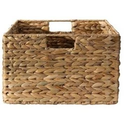 CASAME Panier En Jacinthe D'eau Armature Métal - Hauteur 20 Cm - Casâme - Beige