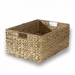 CASAME Panier En Jacinthe D'eau Armature Métal - Hauteur 20 Cm - Casâme - Beige -Petit rangement Soldes Magasin 19293276 3