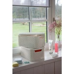 CURVER | Bacs De Rangement S + Couvercles, Lotx3, Blanc Vintage -Petit rangement Soldes Magasin 19353697 3