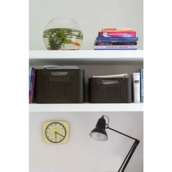 KETER CURVER | Style Boîtes De Rangement Lot L + M + S Avec Couvercles, ANTHRACITE -Petit rangement Soldes Magasin 19353738 4