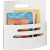 Relaxdays Porte-revue Bois Avec Poignée, Salon, Moderne, HLP: 31 X 30 X 34 Cm, Magazine Holder, Porte-journaux, Blanc 1 Relaxdays Porte-revue Bois Avec Poignée, Salon, Moderne, HLP: 31 X 30 X 34 Cm, Magazine Holder, Porte-journaux, Blanc -Petit rangement Soldes Magasin 19473020 1