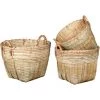 AUBRY GASPARD Paniers En Bambou Naturel (Lot De 3) Beige - Beige -Petit rangement Soldes Magasin 19579533 1