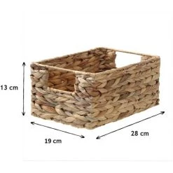 CASAME Panier En Jacinthe D'eau Armature Métal - Hauteur 13 Cm - Casâme - Beige -Petit rangement Soldes Magasin 19868541 3