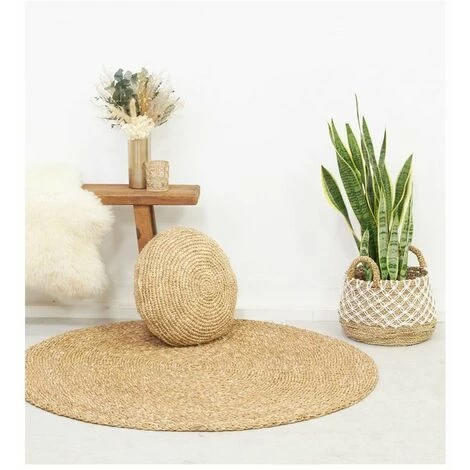 AUBRY GASPARD Cache-pots En Jonc Naturel Et Crochet (Lot De 2) Blanc - Blanc 6 AUBRY GASPARD Cache-pots En Jonc Naturel Et Crochet (Lot De 2) Blanc - Blanc – Image 4