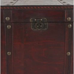 HHG Coffre Bois De Décoration Malle Au Trésor Valence Aspect Antiquité, 49x77x47cm ~ Carré 11 HHG Coffre Bois De Décoration Malle Au Trésor Valence Aspect Antiquité, 49x77x47cm ~ Carré -Petit rangement Soldes Magasin 20334132 5