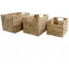ASUPERMALL Panier De Rangement 3 Pcs Jacinthe D'eau