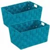 WENKO® WENKO Panier salle de bain avec Poignée Adria S, Petite Boite De Rangement Salle De Bain, Lot De 2, Polypropylène, 30x20x15 Cm, turquoise 2 WENKO® WENKO Panier salle de bain avec Poignée Adria S, Petite Boite De Rangement Salle De Bain, Lot De 2, Polypropylène, 30x20x15 Cm, turquoise -Petit rangement Soldes Magasin 22918745 1