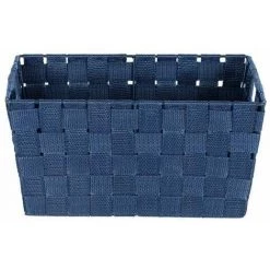 WENKO Panier salle de bain avec Poignée Adria S, Petite Boite De Rangement Salle De Bain, Lot De 2, Polypropylène, 30x20x15 Cm, bleu Foncé -Petit rangement Soldes Magasin 22918768 5