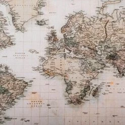 ATMOSPHERA Malle Mappemonde Loft X 4 - Multicouleurs -Petit rangement Soldes Magasin 22965469 3