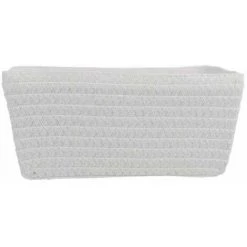 WENKO Panier salle de bain Avec Poignée Chromo, Rangement Salle De Bain, Lot De 2, Plastique, 28x12x19,5 Cm, Blanc -Petit rangement Soldes Magasin 22986407 5