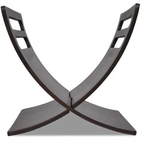 Topdeal Porte-revue En Bois Marron 5 Topdeal Porte-revue En Bois Marron – Image 3