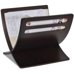 Topdeal Porte-revue En Bois Marron 11 Topdeal Porte-revue En Bois Marron -Petit rangement Soldes Magasin 23019828 5