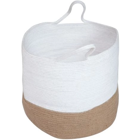 RENDEZ VOUS DéCO Panier Boubou En Jute - Blanc 7 RENDEZ VOUS DéCO Panier Boubou En Jute - Blanc – Image 5