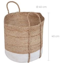 RENDEZ VOUS DéCO Panier Vivi En Jute - Beige -Petit rangement Soldes Magasin 23357687 3