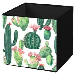 SUD TRADING Cube De Rangement Pliable - 31 X 31 - Noir