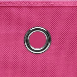 VidaXL Boîtes De Rangement Avec Couvercles 10pcs Rose 32x32x32cm Tissu - Rose -Petit rangement Soldes Magasin 23538264 5