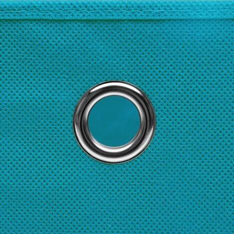 VidaXL Boîtes De Rangement Et Couvercles 4 Pcs Bleu 32x32x32 Cm Tissu - Bleu 7 VidaXL Boîtes De Rangement Et Couvercles 4 Pcs Bleu 32x32x32 Cm Tissu - Bleu – Image 5