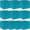 VidaXL Boîtes De Rangement 10 Pcs Bleu Azuré 32x32x32 Cm Tissu - Bleu 1 VidaXL Boîtes De Rangement 10 Pcs Bleu Azuré 32x32x32 Cm Tissu - Bleu -Petit rangement Soldes Magasin 23538454 1