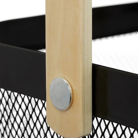 Relaxdays Panier Rangement, Avec Anse, Pour Vêtement, Décorations, Acier Et Bois, Panier à Ustensiles, HlP 17,5x26x24,5 7 Relaxdays Panier Rangement, Avec Anse, Pour Vêtement, Décorations, Acier Et Bois, Panier à Ustensiles, HlP 17,5x26x24,5 – Image 5