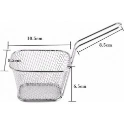 DEVENIRRICHE 8 Pièces Mini Paniers à Frites En Acier Inoxydable Friteuse Panier Passoire Servant Des Aliments Présentation Cuisson Frites Panier Outil De Cuisine 9 DEVENIRRICHE 8 Pièces Mini Paniers à Frites En Acier Inoxydable Friteuse Panier Passoire Servant Des Aliments Présentation Cuisson Frites Panier Outil De Cuisine -Petit rangement Soldes Magasin 23781378 3
