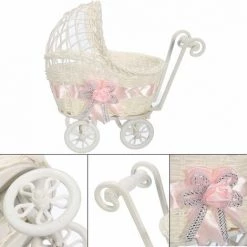 DRILLPRO Mini Panier De Stockage En Forme De Berceau Pour Table Cadeau ROSE -Petit rangement Soldes Magasin 23927301 4