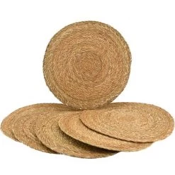 AUBRY GASPARD Set De Table Ronds En Jonc Naturel Zoho (Lot De 6) Naturel - Naturel