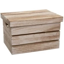 5FIVE Boites Cagettes Bois Lot De 3 - Naturel Clair - Naturel Clair -Petit rangement Soldes Magasin 24303433 2