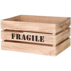 THE HOME DECO FACTORY Lot De 2 Cagettes Gigognes Naturel Home Deco Factory -Petit rangement Soldes Magasin 24334750 3