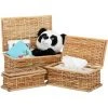 Relaxdays Lot De 3 Corbeilles En Rotin, Couvercle, Tressé, Salon, Lot De Panier, Caisse De Déco, 10 L, Rustique, Nature 2 Relaxdays Lot De 3 Corbeilles En Rotin, Couvercle, Tressé, Salon, Lot De Panier, Caisse De Déco, 10 L, Rustique, Nature -Petit rangement Soldes Magasin 24436318 1