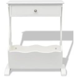 YOUTHUP Porte-revues Melrose Blanc - Blanc -Petit rangement Soldes Magasin 24523003 4