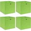 YOUTHUP Bo?tes De Rangement 4 Pcs Vert 32x32x32 Cm Tissu - Vert 2 YOUTHUP Bo?tes De Rangement 4 Pcs Vert 32x32x32 Cm Tissu - Vert -Petit rangement Soldes Magasin 24551116 1
